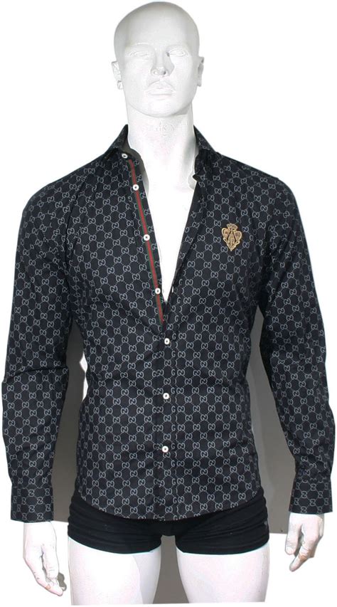 red pattern gucci short sleeve button down|gucci dress shirts for men.